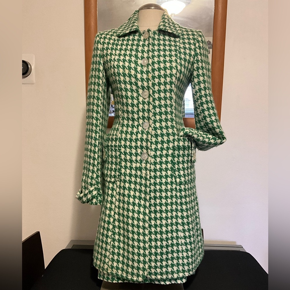 Green Houndstooth Women's 2 pc. set - Picture 3 of 8